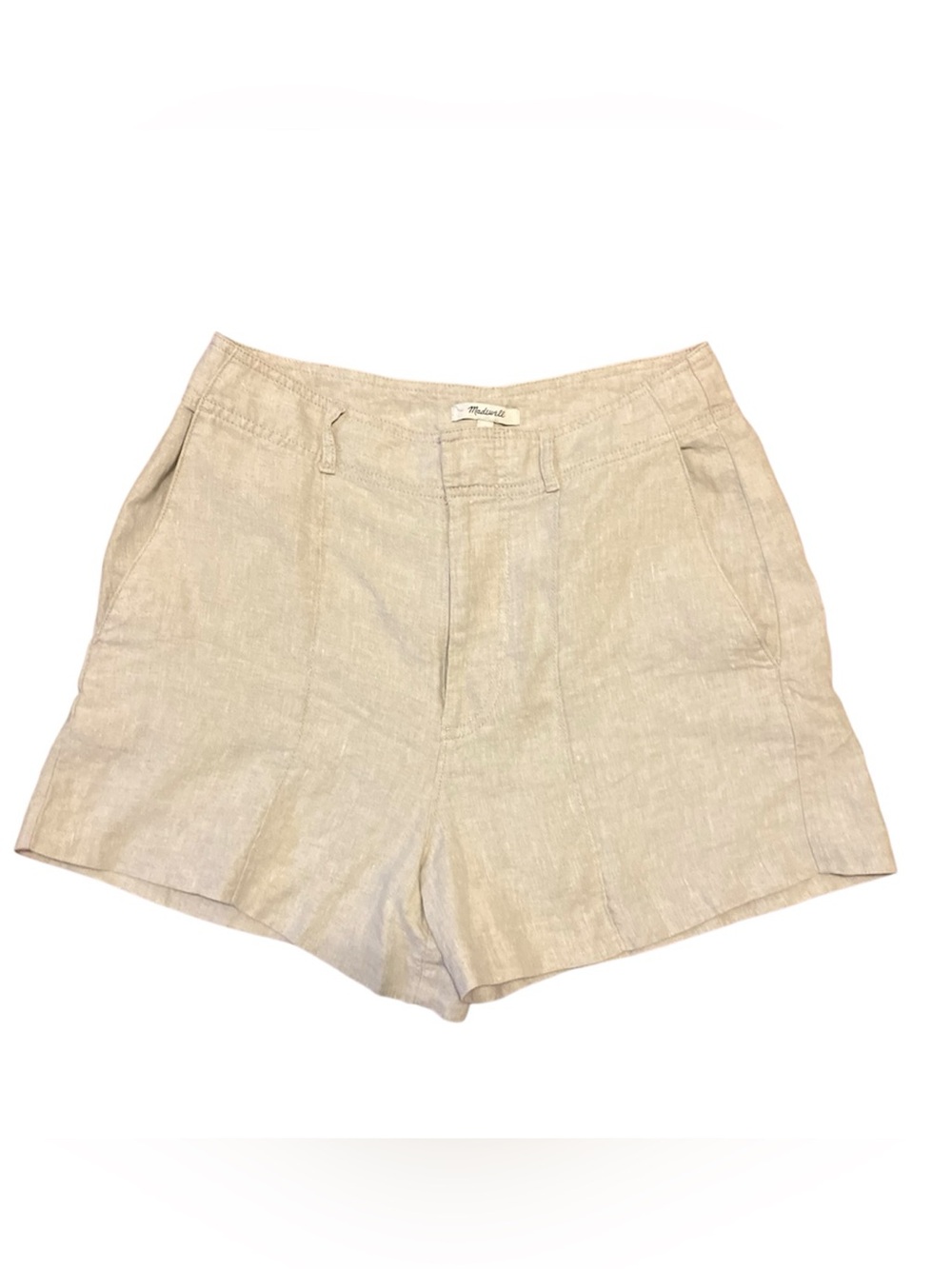 NWY Madewell Tan Linen Shorts